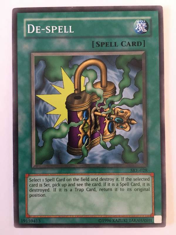 YU-GI-OH TRADING CARD - DE-SPELL