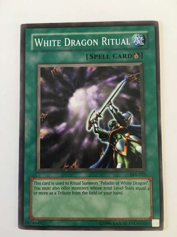 YU-GI-OH TRADING CARD - WHITE DRAGON RITUAL