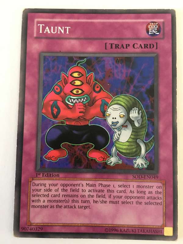 YU-GI-OH TRADING CARD - TAUNT