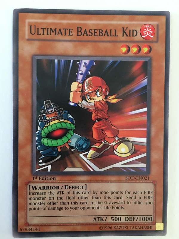 YU-GI-OH TRADING CARD - ULTIMATE BASEBALL KID