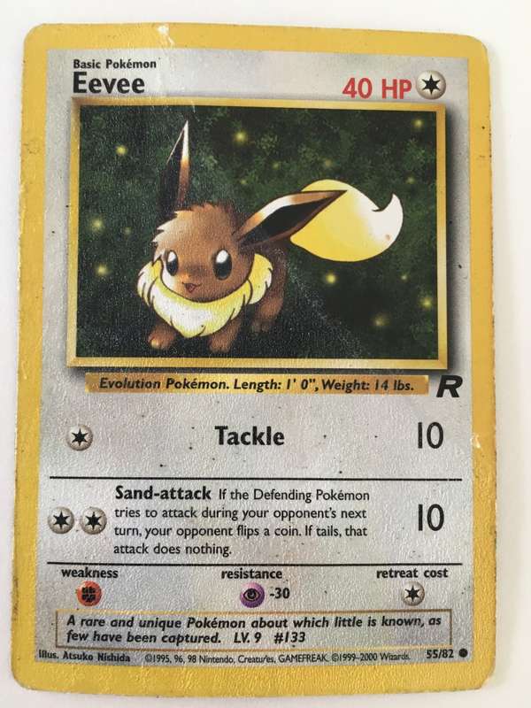 POKEMON LOT OF SEMI DAMAGED CARDS PREVIOUSLY  LAMINATED LOT OF 11 CARDS