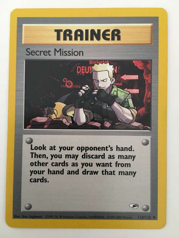 POKEMON TRADING CARD - TRAINER / SECRET MISSION