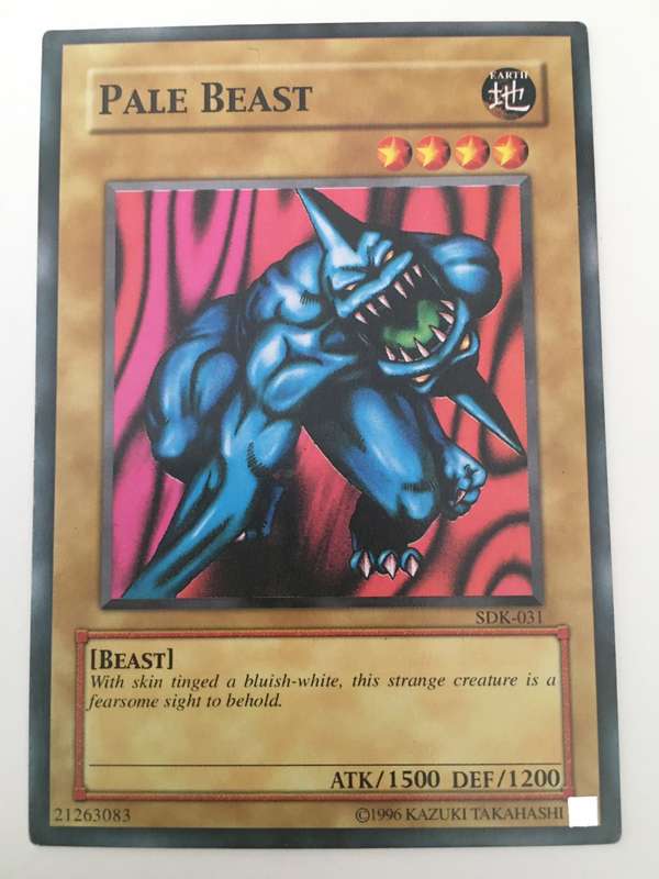 YU-GI-OH TRADING CARD - PALE BEAST