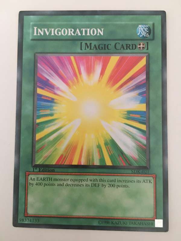 YU-GI-OH TRADING CARD - INVIGORATION