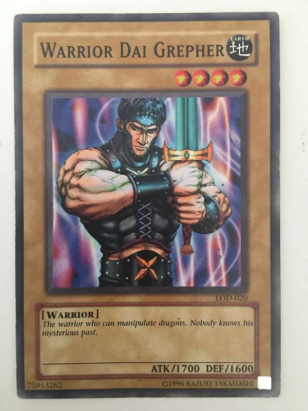 YU-GI-OH TRADING CARD - WARRIOR DAI  GREPHER
