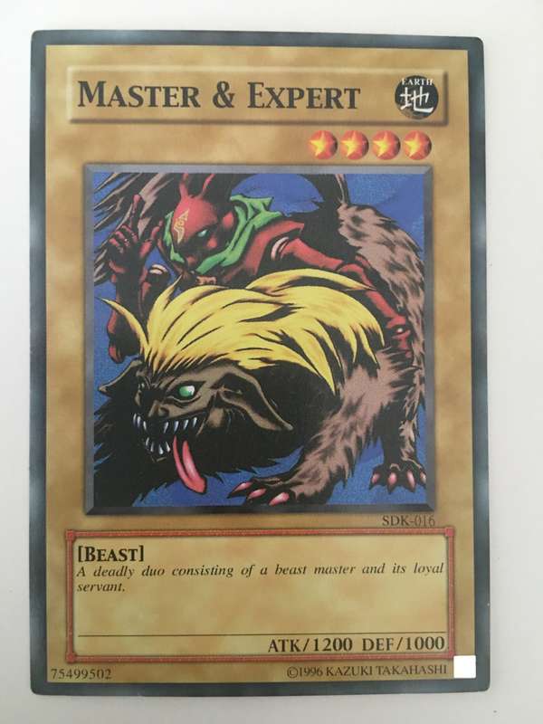 YU-GI-OH TRADING CARD - MASTER & EXPERT