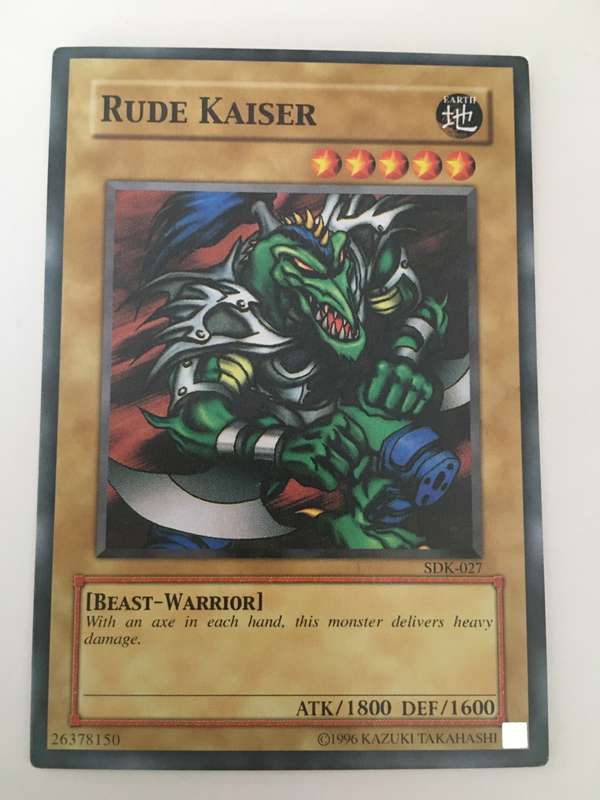 YU-GI-OH TRADING CARD - RUDE KAISER