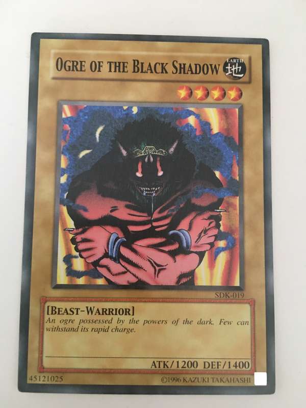 YU-GI-OH TRADING CARD - OGRE OF THE BLACK SHADOW
