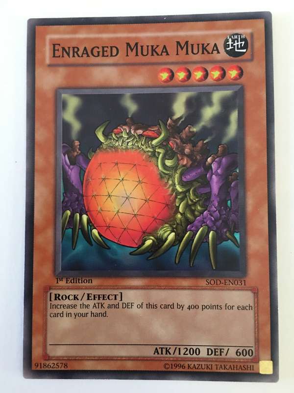 YU-GI-OH TRADING CARD - ENRAGED MUKA MUKA