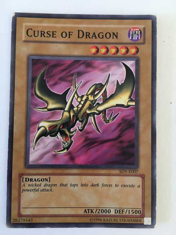 YU-GI-OH TRADING CARD - CURSE OF DRAGON