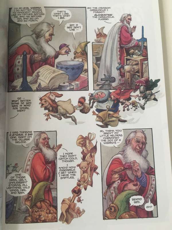 HOMAGE COMICS - VERY THICK BEAUTIFULLY ILLISTRATED IN COMIC STRIPS - 1997 THE WIZARDS TALE