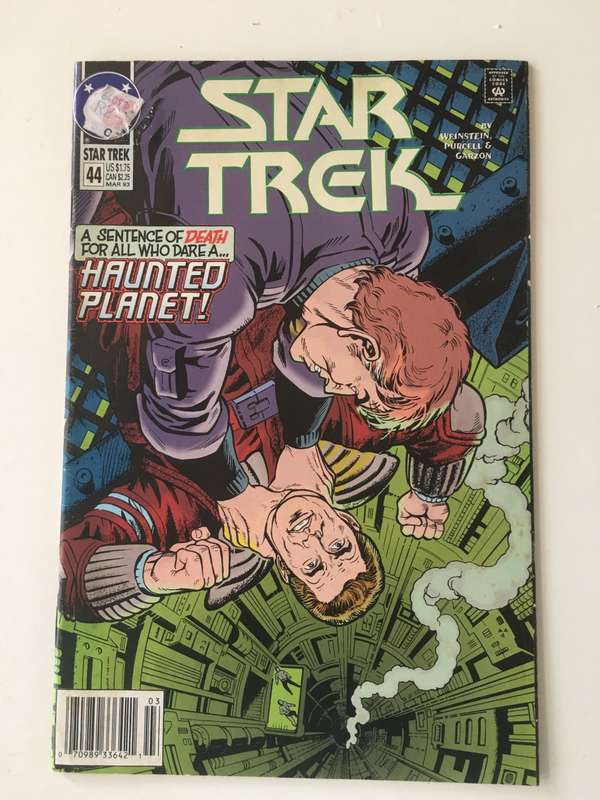 DC COMICS - STAR TREK - WILLIAM SHATNER PRINTED AUTO - REAL AUTO JOHN BILLINGSLEY AS A CLINGON