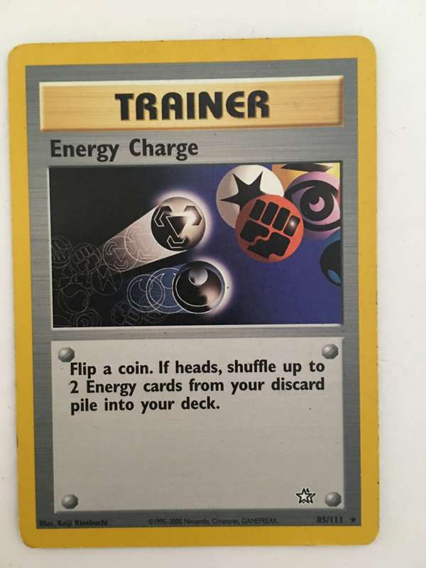 VINTAGE POKEMON TRADING CARD - TRAINER / ENERGY CHARGE