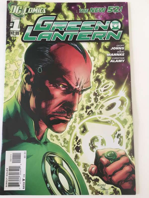 DC COMICS - GREEN LANTERN   ERROR VERSION !!!!! -  NO. 1   -  2011 GET BOTH COMICS