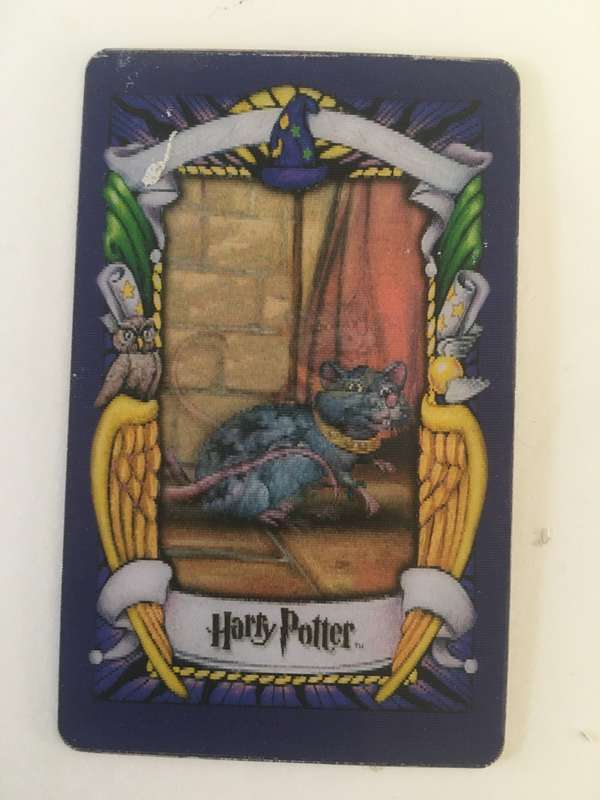 3D HARRY POTTER FROG CHOCOLATE  TRADING CARD - SCABBERS - WARNER BROTHERS 2001