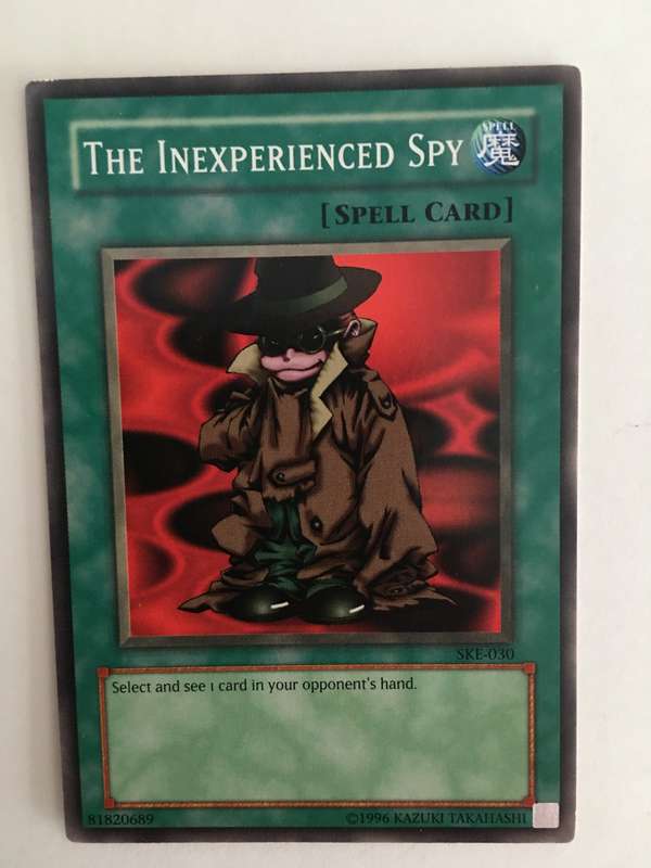 YU-GI-OH TRADING CARD - THE INEXPERIENCED SPY