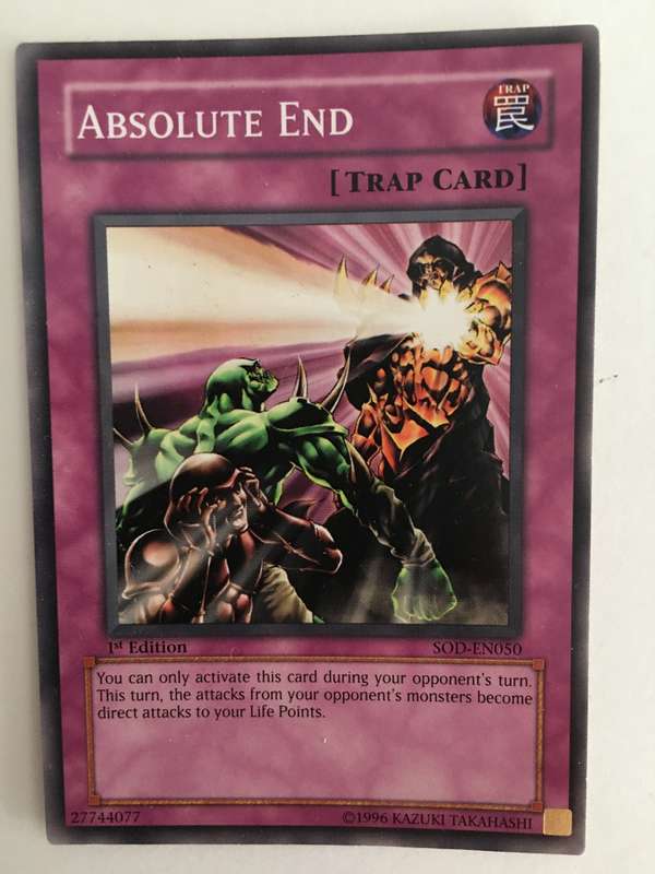YU-GI-OH TRADING CARD - ABSOLUTE END