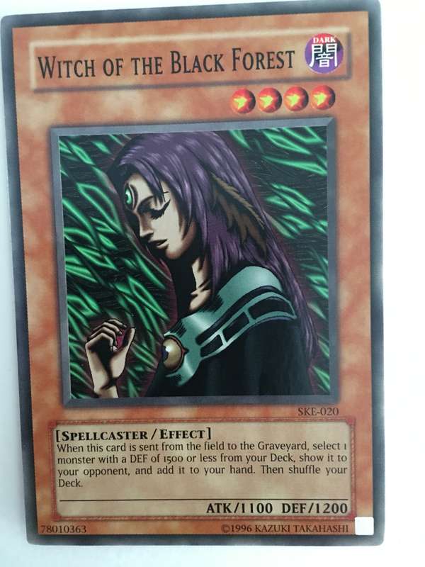 YU-GI-OH TRADING CARD - WITCH OF THE BLACK FOREST