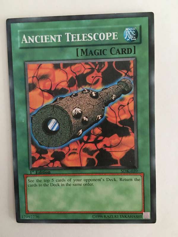 YU-GI-OH TRADING CARD - ANCIENT TELESCOPE