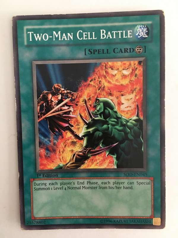 YU-GI-OH TRADING CARD - TWO-MAN CELL BATTLE