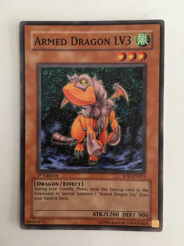 YU-GI-OH TRADING CARD - ARMED DRAGON LV3