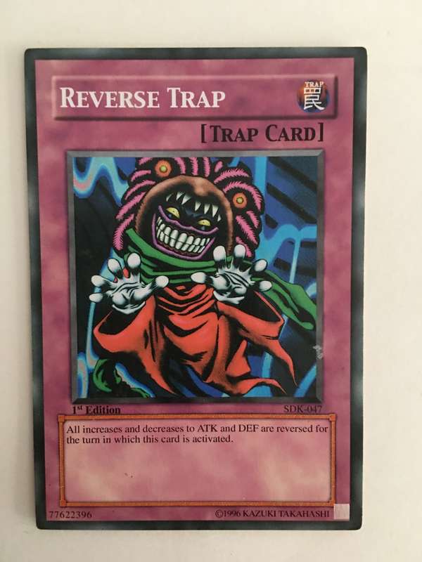 YU-GI-OH TRADING CARD - REVERSE TRAP