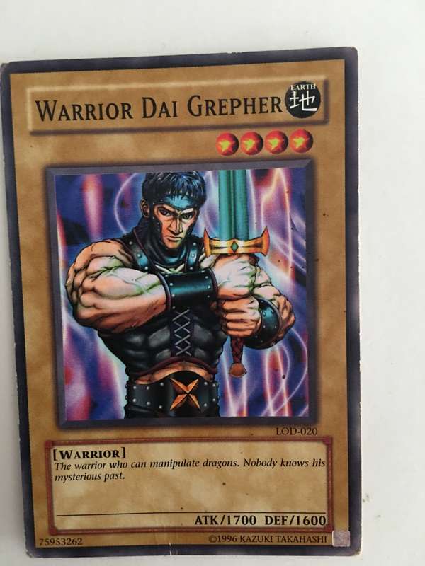 YU-GI-OH TRADING CARD - WARRIOR DAI GREPHER