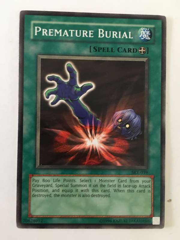 YU-GI-OH TRADING CARD - PREMATURE BURIAL