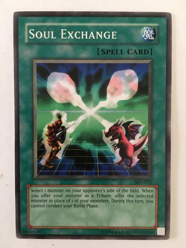 YU-GI-OH TRADING CARD - SOUL EXCHANGE