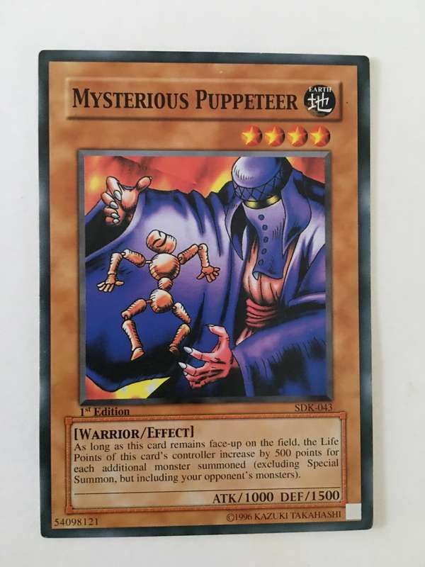 YU-GI-OH TRADING CARD  MYSTERIOUS PUPPETEER