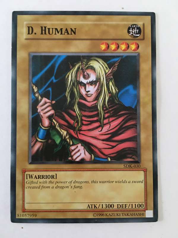 YU-GI-OH TRADING CARD  - D. HUMAN