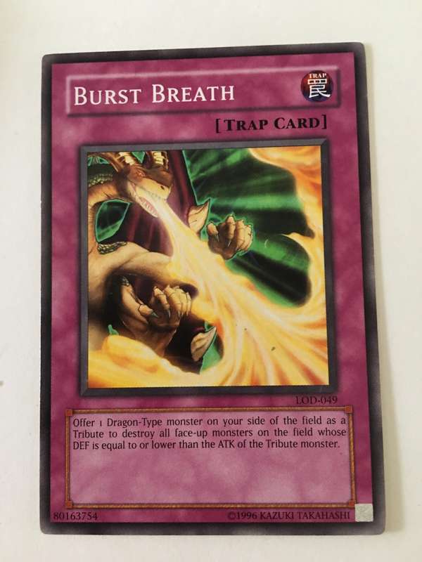 YU-GI-OH TRADING CARD - BURST BREATH