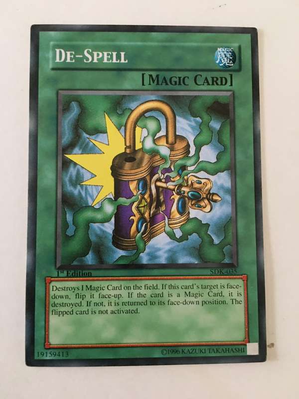 YU-GI-OH TRADING CARD - DE-SPELL