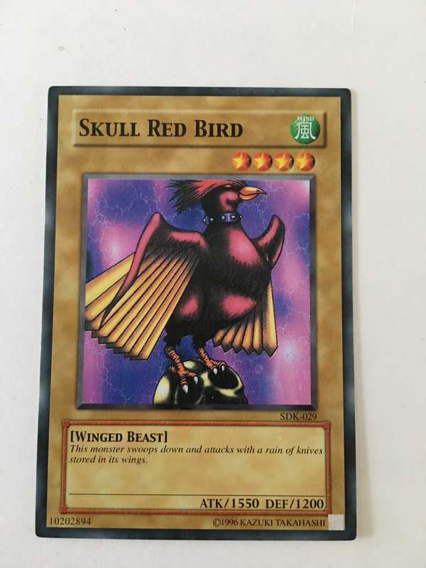 YU-GI-OH TRADING CARD - SKULL RED BIRD