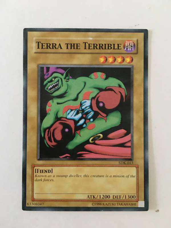 YU-GI-OH TRADING CARD - TERRA THE TERRIBLE