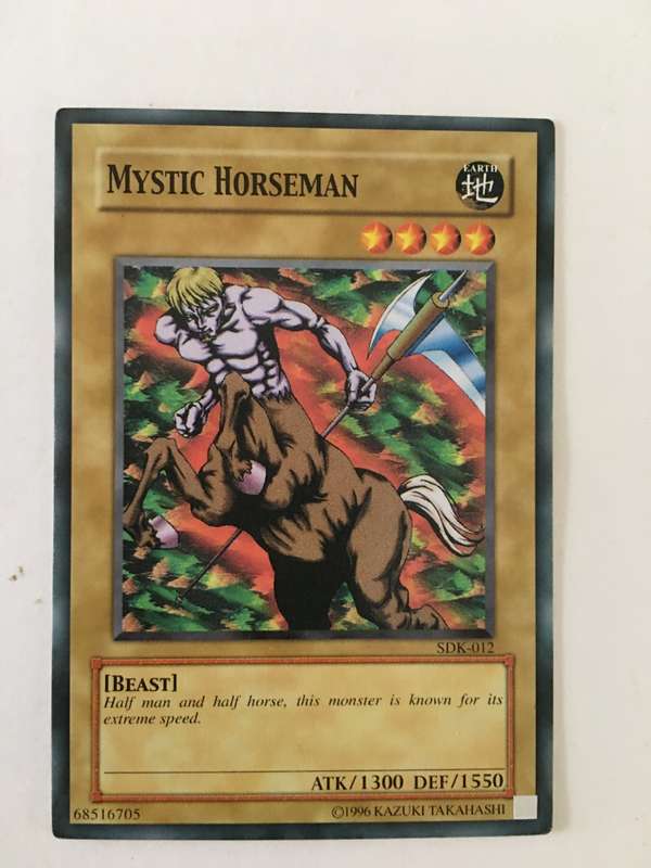 YU-GI-OH TRADING CARD - MYSTIC HORSEMAN
