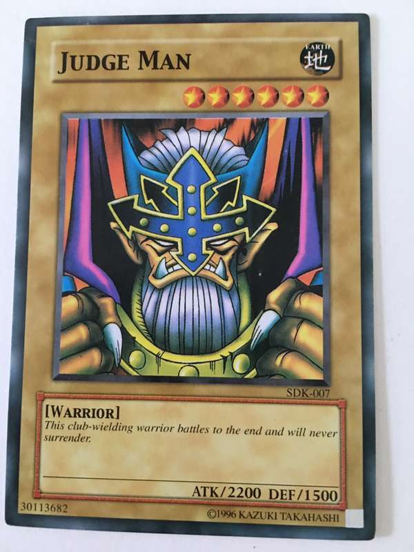 YU-GI-OH TRADING CARD  - JUDGE MAN