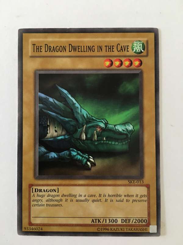 YU-GI-OH TRADING CARD - THE DRAGON DWELLING IN THE CAVE