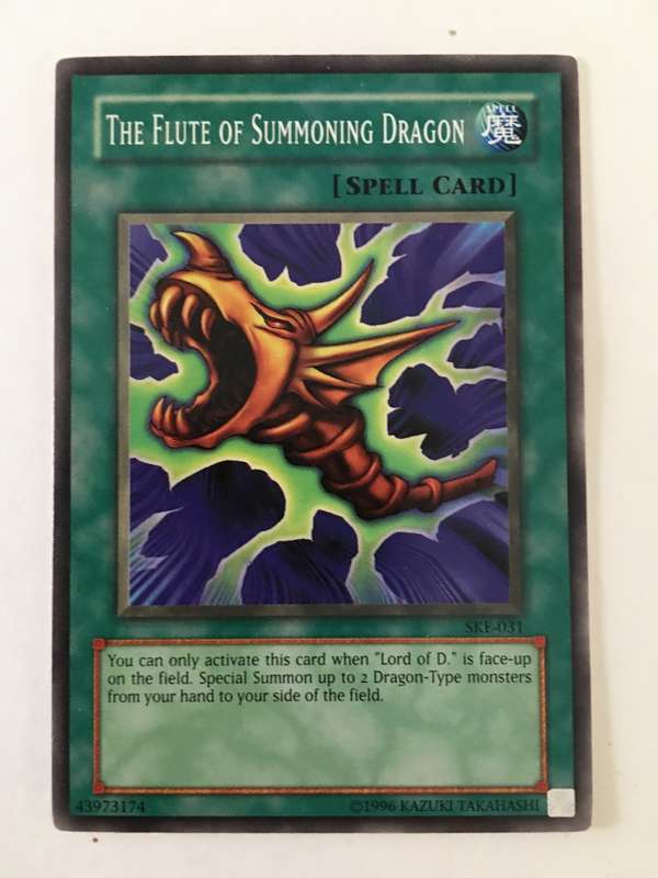 YU-GI-OH TRADING CARD - THE FLUTE OF SUMMONING DRAGON