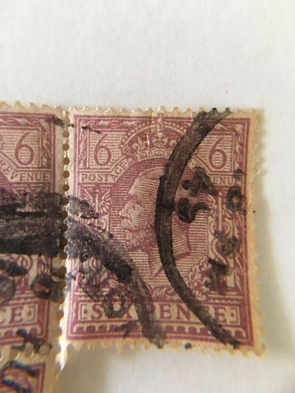GREAT BRITAIN KING GEORGE V 6 PENCE 3 STAMPS