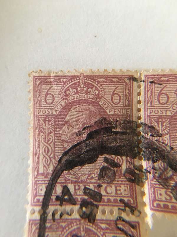GREAT BRITAIN KING GEORGE V 6 PENCE 3 STAMPS