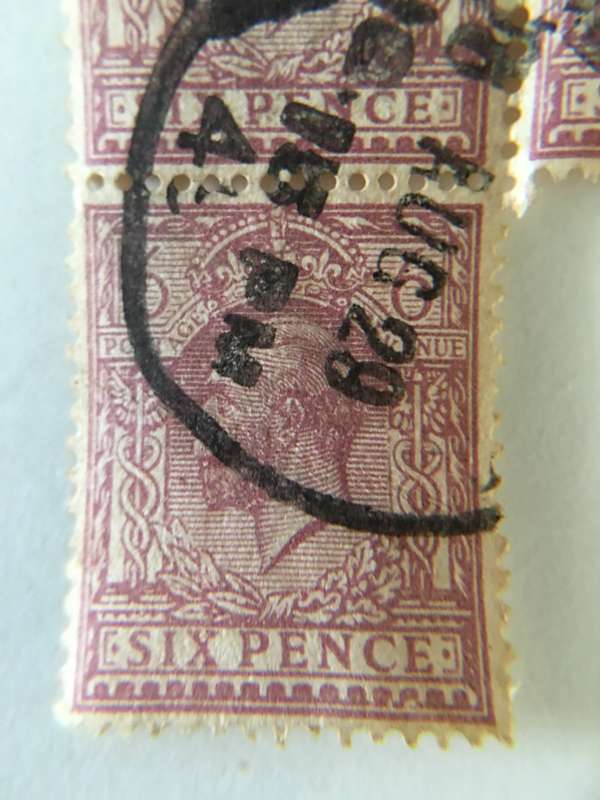 GREAT BRITAIN KING GEORGE V 6 PENCE 3 STAMPS