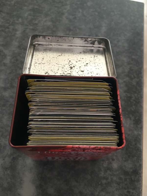 DECK VAULT METAL BOX FULL OF ``REPLICA`` POKEMON CARDS NICE FOR KIDDIES TO PLAY WITH!!! OVER 100