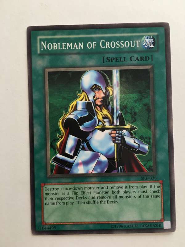 YU-GI-OH TRADING CARD - NOBLEMAN OF CROSSOUT