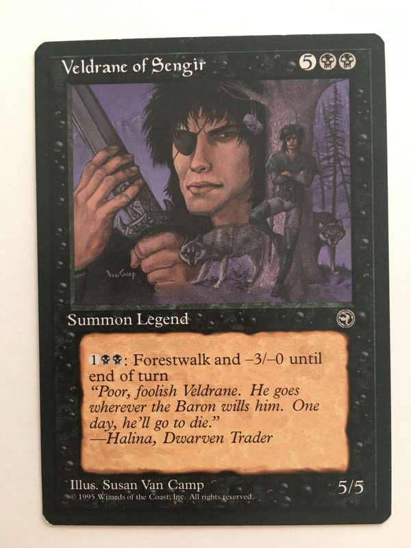 VINTAGE MAGIC THE GATHERING - VELDRANE OF SENGIR