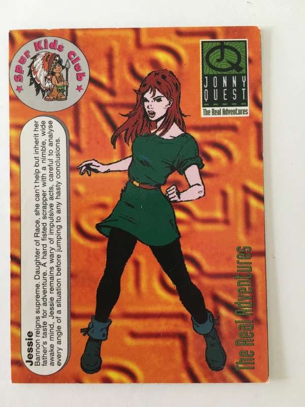 LOVELY TRADING CARD - SPUR KIDS CLUB -JOHNNY QUEST - JESSIE 1997