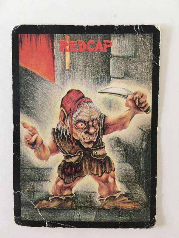 MONSTER IN MY POCKET TRADING CARD - 1991- REDCAP  MORRISON ENTERTAINMENT
