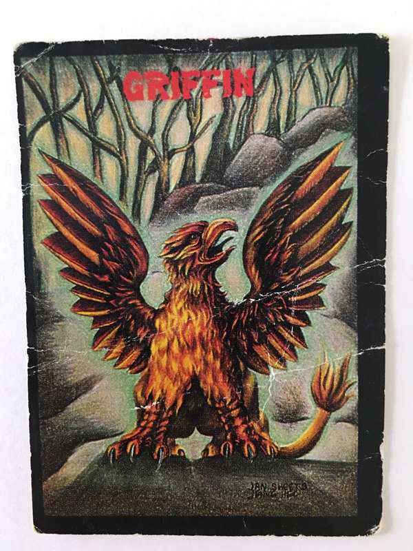 MONSTER IN MY POCKET TRADING CARD - 1991- GRIFFIN -  MORRISON ENTERTAINMENT