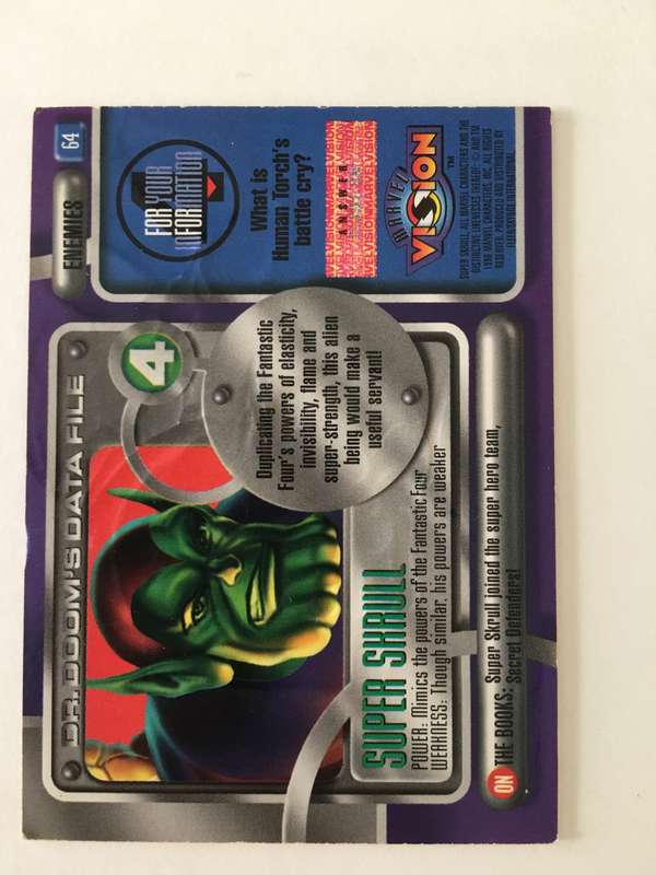 VISION TRADING CARD DC HEROS - SUPER SKRULL
