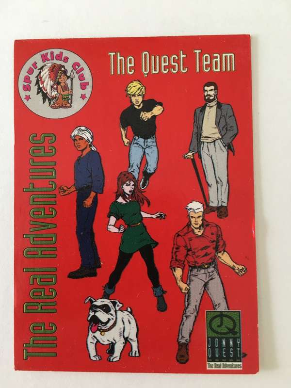 LOVELY TRADING CARD - SPUR KIDS CLUB -JOHNNY QUEST - THE QUEST TEAM 1997
